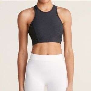 Outdoor Voices Athena Crop Top in Charcoal